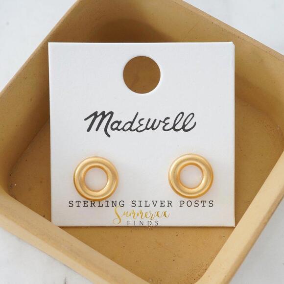 Madewell Chunky Circle Stud Earrings - Picture 1 of 3